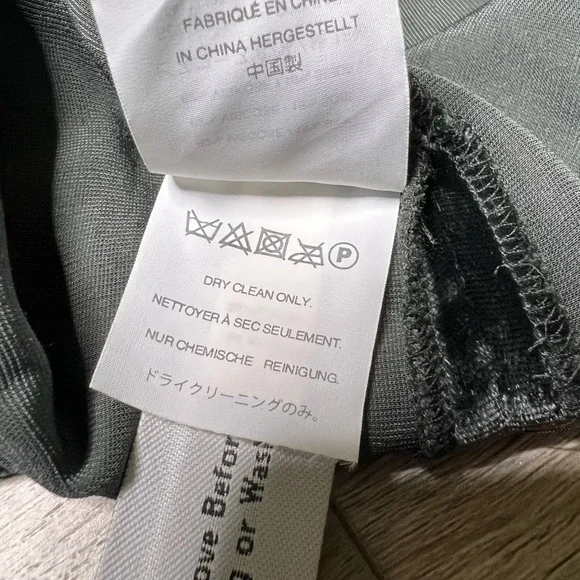 Madewell Choker Top Dark Greenish Grayish Velvety Look & Feel EUC Women's - Picture 7 of 10